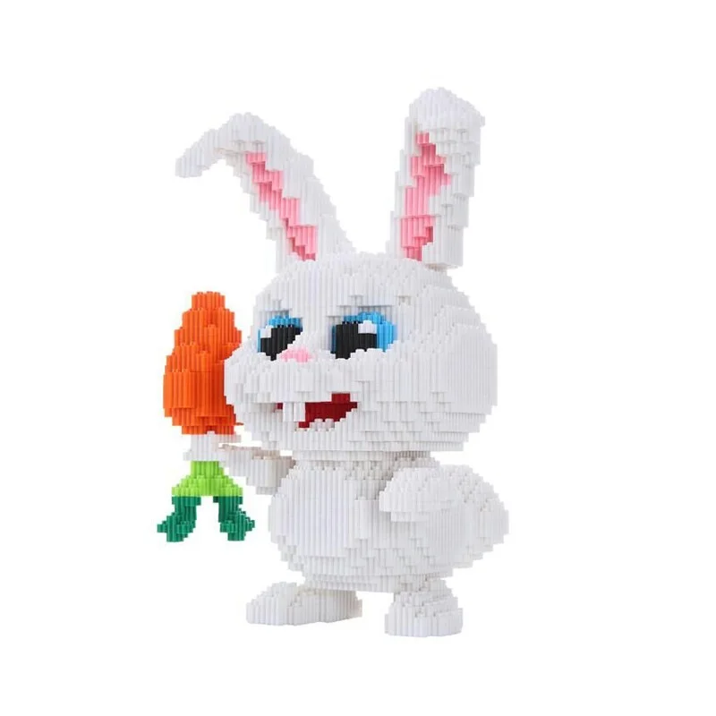 Конструктор XIZAI детский Подключение мультяшная модель игрушка фигурки кроликов
