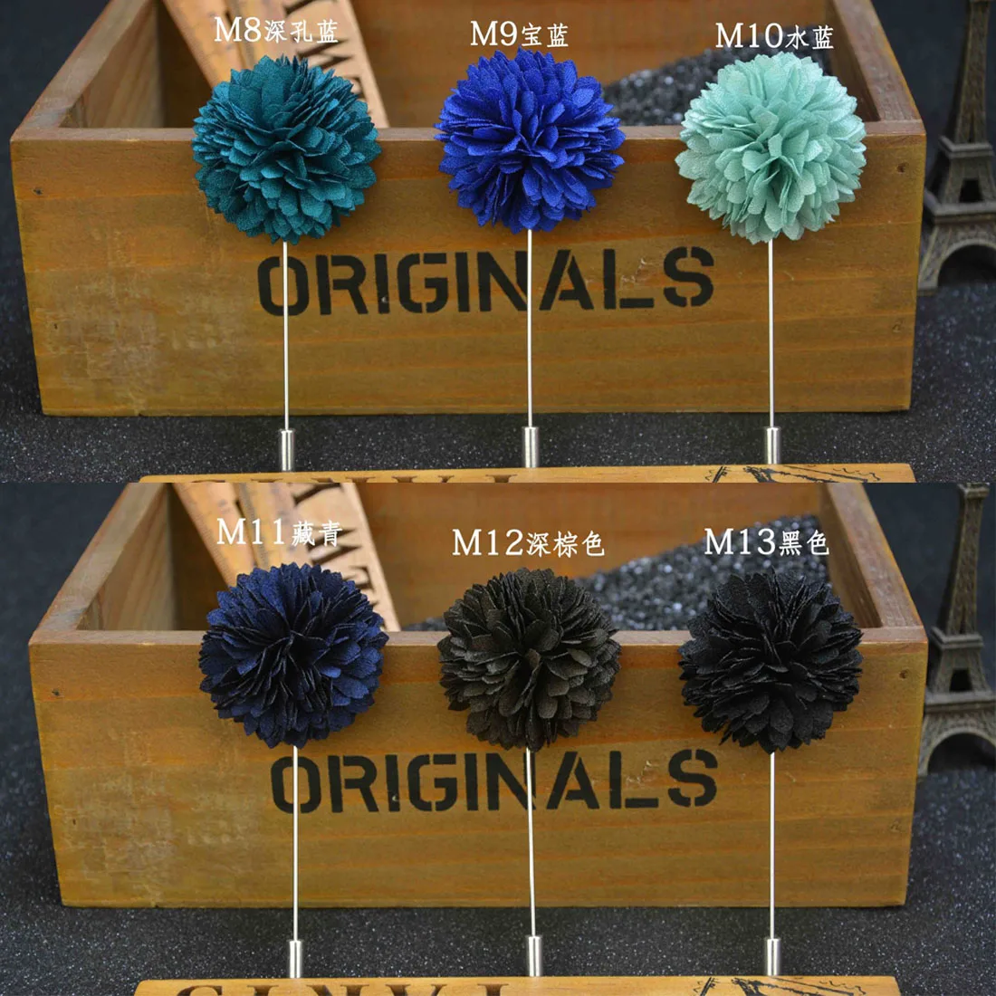 Мужская винтажная булавка для костюма ручной работы лацкана с цветами