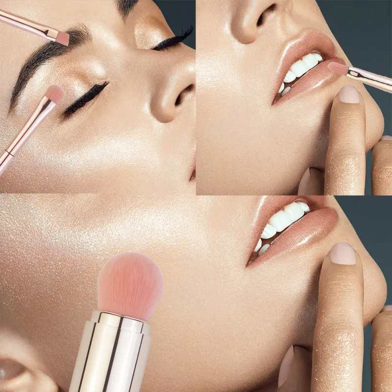 

5 In 1 Makeup Brushes Foundation Eyebrow Shadow Eyeliner Blush Powder Brush Cosmetic Concealer Professional Maquiagem
