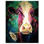 Алмазная картина 5D сделай сам с рождественскими коровами, вышивка крестиком стразы, мозаичная картина, масляное граффити, украшение для дома XN771