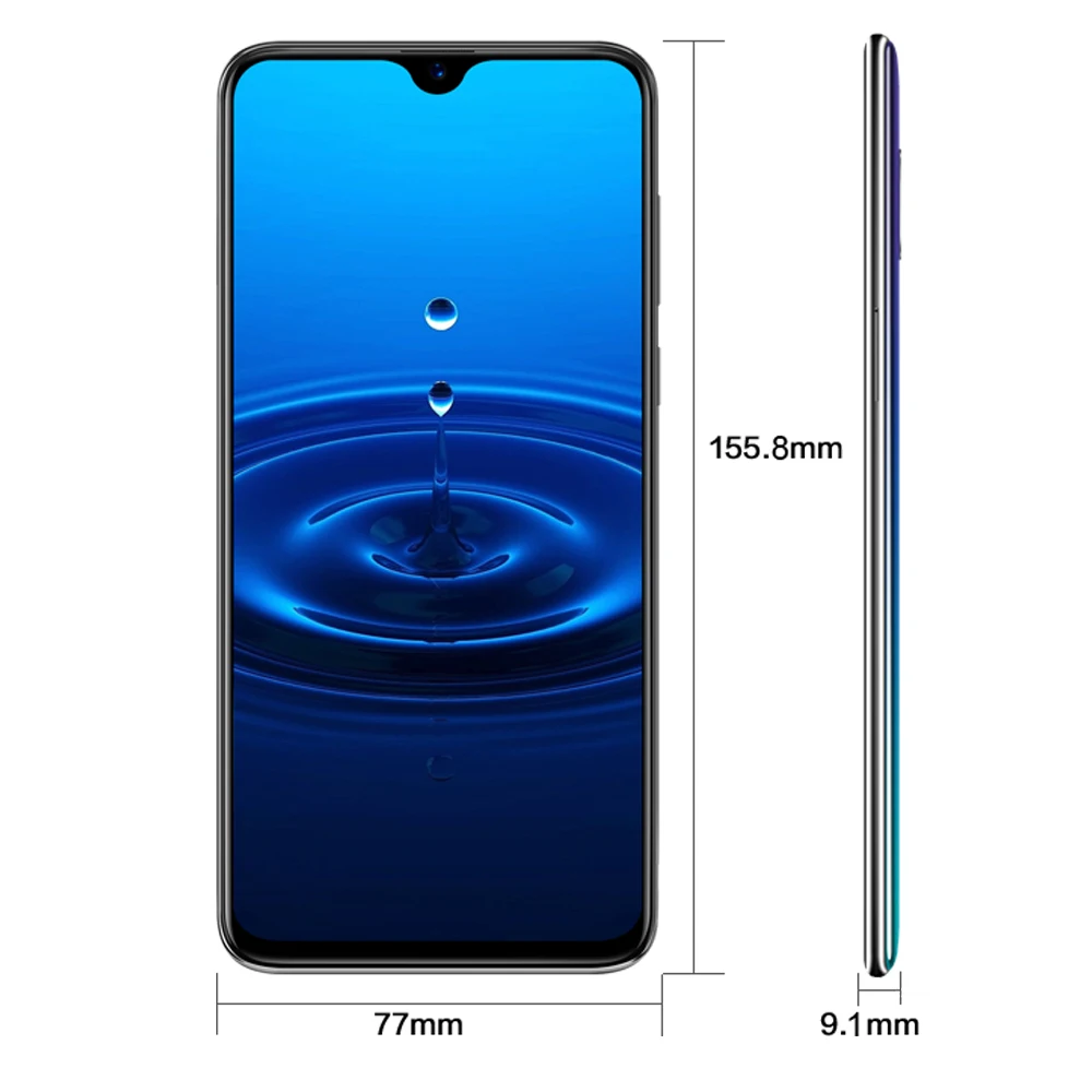 Cubot C15 Pro Android 9 0 3 ГБ ОЗУ 32 Гб ПЗУ четырехъядерный 6 26 "экран капли воды смартфон 13MP