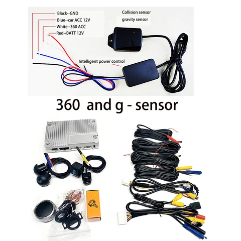 Универсальный для всех автомобилей 1080p 3D 360 ° Объемное изображение с гравитационным датчиком может записывать различные модели автомобилей Панорамный на 360 градусов - изображение