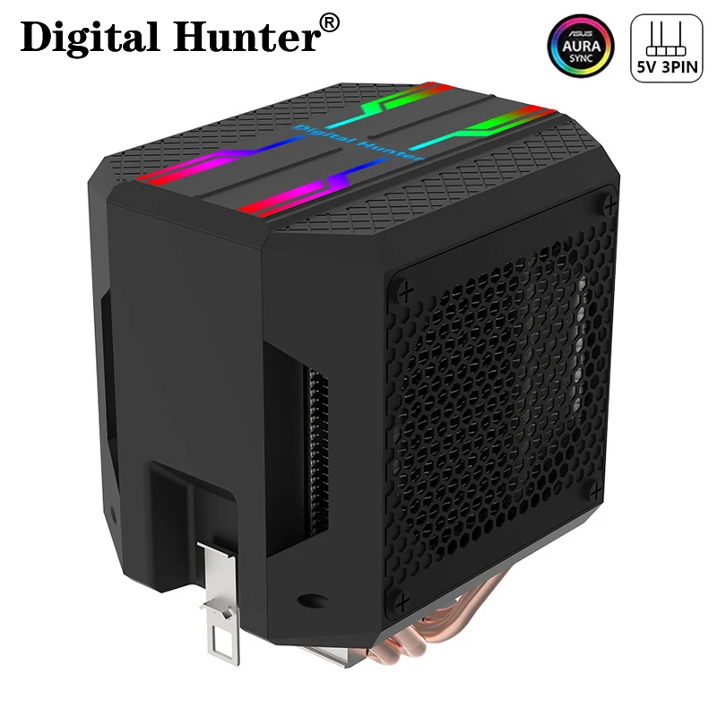 

DH-9 Pro кулер для ЦП RGB 90 мм, ШИМ вентилятор охлаждения для Intel LGA1150 1151 1155 1156 775 AMD AM3 AM4 кулер RGB кулер для ЦП для ПК