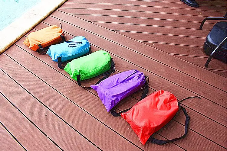 

Outdoor Portable Fast Infaltable Air Sofa Bed Good Quality Sleeping Bag Inflatable Air Bag Lazy Beach Sofa Camping Travel Z0708