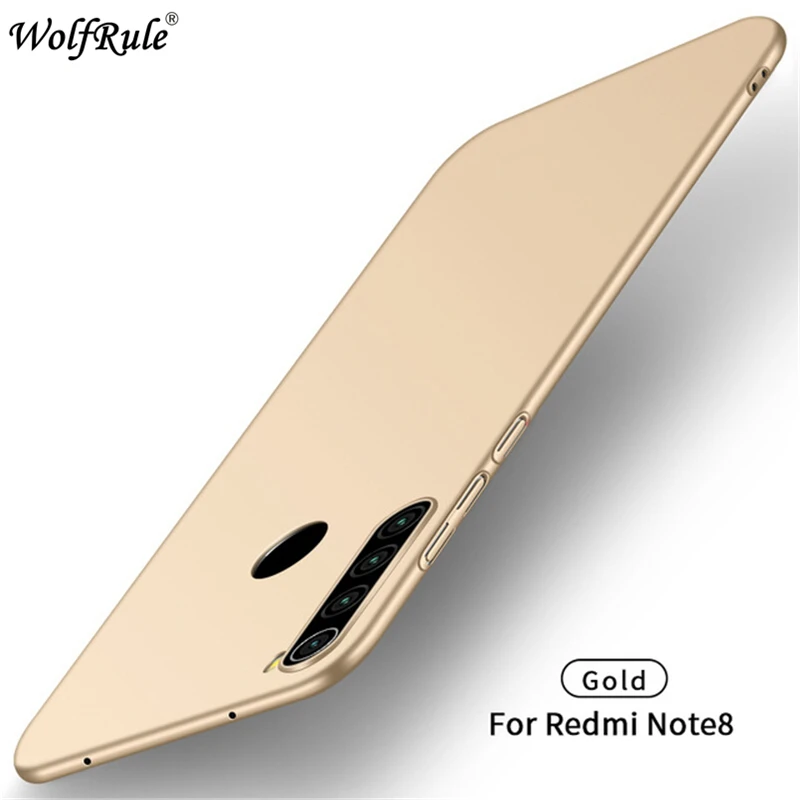 Gold Redmi Note 8 чехол для Xiaomi Redmi Note 8 стильный Гладкий ультратонкий PC матовый чехол для телефона для Xiaomi Redmi Note 8 чехол - Цвет: Gold