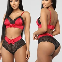 two pieces set lace bra and panty sets women sexy half cup bra fashion intimates shorts suit summer rave festival sexy outfits