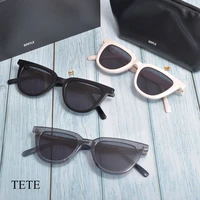 2021 new fashion korean brand gm high quality eyawear cat eye women men sunglasses gentle tete polarized acetate uv400 len