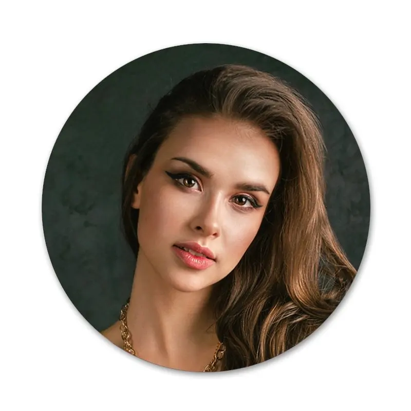 

Fashion Beautiful Girl Badge Brooch Pin Accessories For Clothes Backpack Decoration gift 58mm