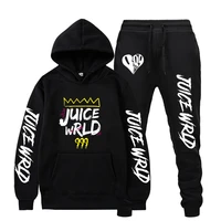 rip juice wrld hoodies sweatshirt sweatpants suits men women hip hop juice wrld trap rap pullover two piece set sudaderas