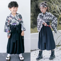 trajes de estilo japon%c3%a9s tradicional oriental para ni%c3%b1os conjunto de kimono vintage yukata y falda rendimiento