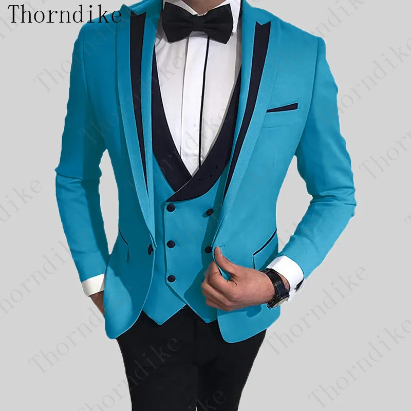 Thorndike/Мужские костюмы-смокинги премиум класса для торжеств 3 предмета больших и