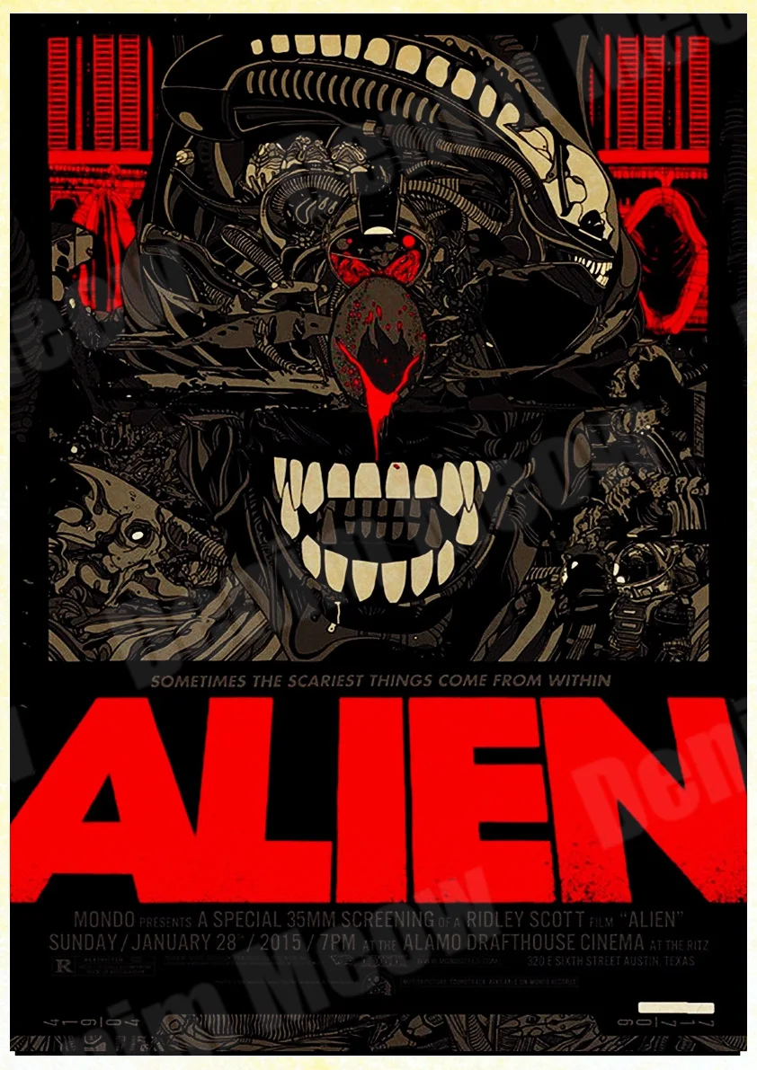 W Alien Fallout целлюлозно-фантастические Mad Max винтажные Плакаты для паба бар кино Декор классическое кино-стикеры Настенные металлические оловянные табличка, пластинка MN141 - Цвет: W