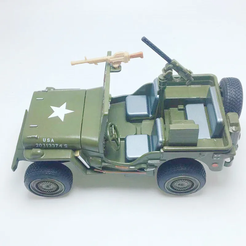 Моделирование 1:24 военная модель автомобиля из сплава Уиллис, звук и свет оттяните назад Подарочный металлический внедорожный автомобиль модель