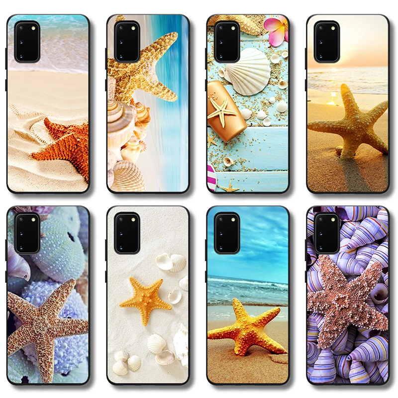 

Beach Shells Case for Samsung Galaxy S21 A51 A50 A71 A52 A72 S20 A21S A12 A70 S10 S9 S8 S10e FE Note 20 10 Lite Plus Ultra TPU