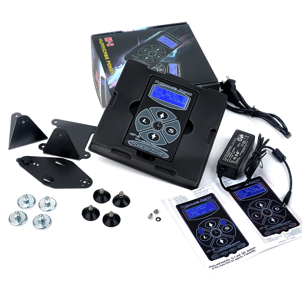 Татуировочная машинка Hurricane второго поколения мощная тату HP 2 умный цифровой ЖК