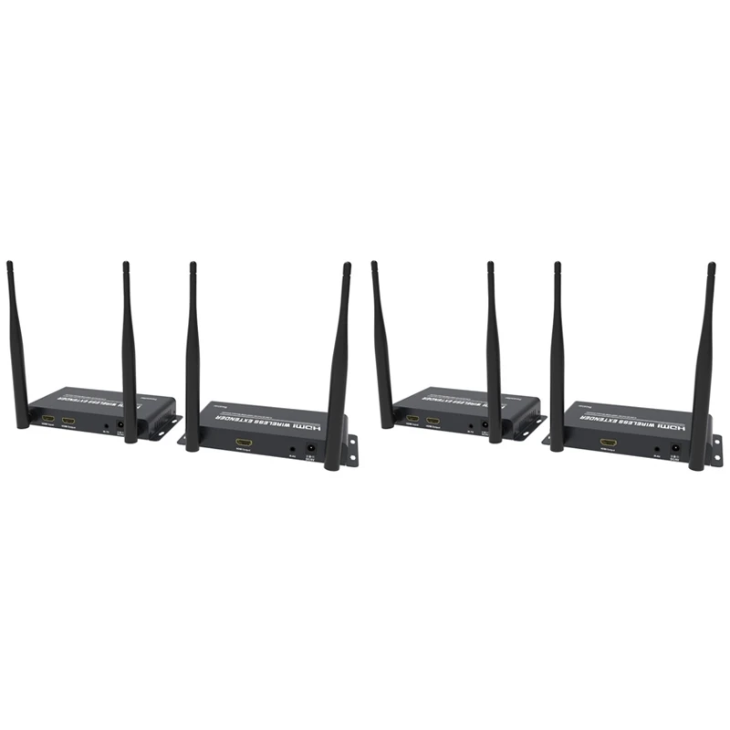 

MOOL Wireless HDMI Extender 200M/656Ft HDMI Network Cable Extender Support HDMI Loop Out of Transmitter and IR Return