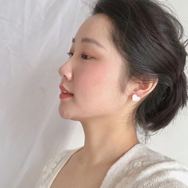 Оригинальные серьги с золотым сердцем 14k модные женские Украшения Аксессуары