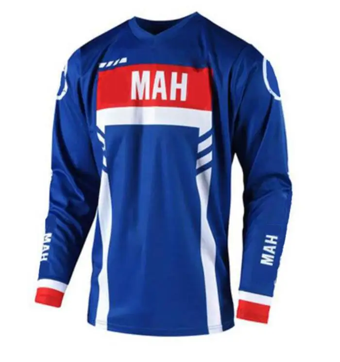 

Motorcycle racing suit with long sleeves, motorcycle downhill jersey, polyester quick-drying long sleeves, the same style is cus