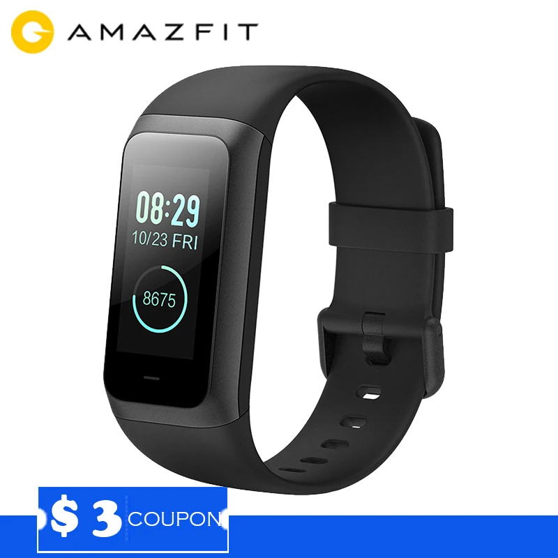 Глобальная версия Xiaomi Huami Amazfit Cor 2 Band умный Браслет 5ATM водонепроницаемый 2.5D 316L