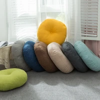 meditation cushion round futon thicken cotton linen seat cushion tatami mat pillow home balcony bay window cushions