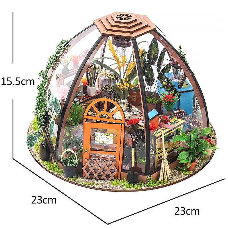 diy dollhouse kit roombox little house flower room miniature doll house furniture assemble building model wooden toys kids gifts free global shipping