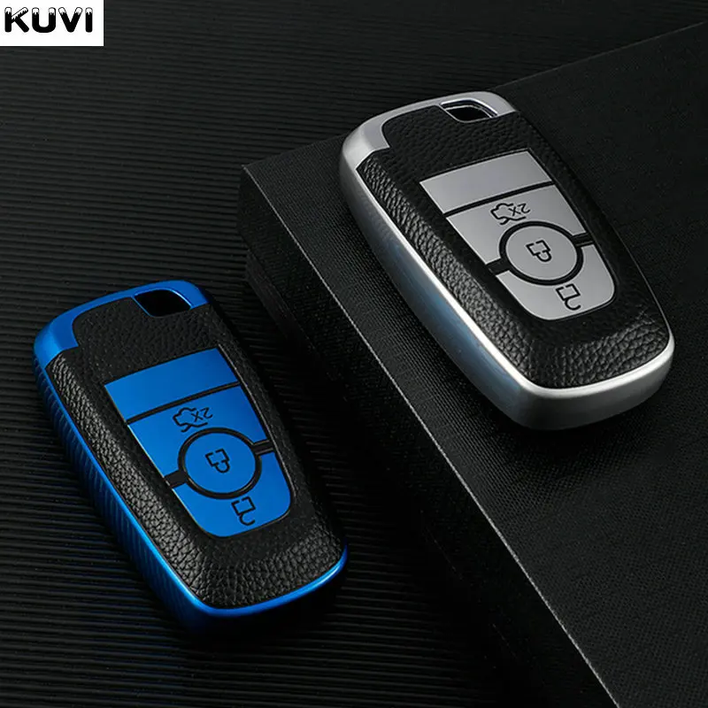 Кожаный чехол для автомобильного ключа из ТПУ Ford Fusion Mustang Explorer F-150 2017 2018 защитный