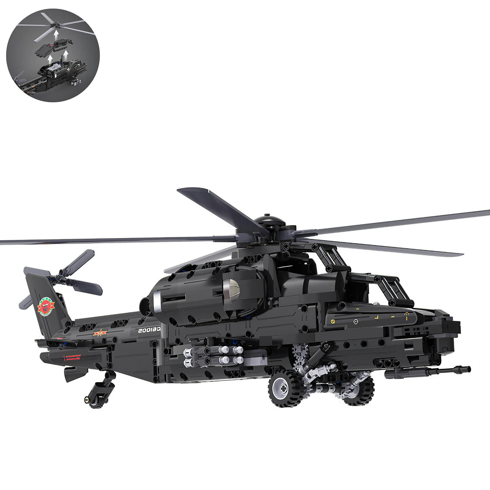 

Игрушечный самолет с дистанционным управлением, вертолет, строительный блок с дистанционным управлением, механическая сборка, модель, игру...