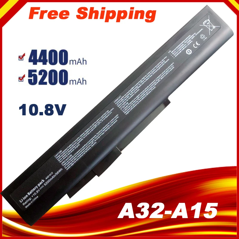 Ноутбук Батарея A32 A15 40036064 ForMsi A6400 CX640 (MS 16Y1) FUJITSU Lifebook N532 NH532 Gigabyte Q2532N DNS 142750