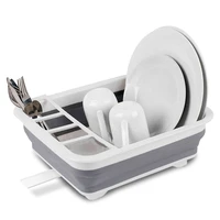 foldable dish rackkitchen storage baskets organizerdrainer bowl dinnerware plate shelf drying rack kitchen supplies