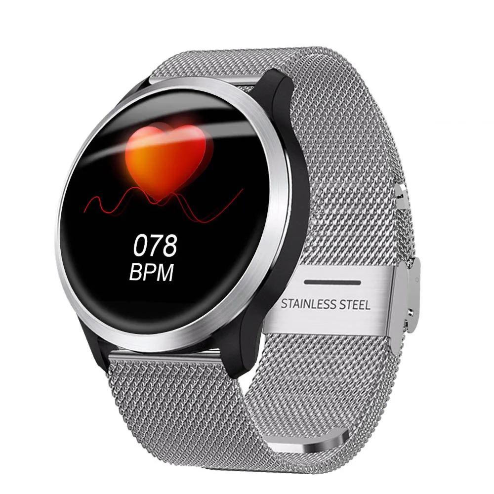 Silver Metal Torntisc Z03 Смарт-часы мужские ECG PPG пульсометр кровяное давление поделиться данными в реальном времени с семьями Smartwatch водонепроницаемый IP68 - Цвет: Silver Metal
