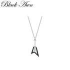 BLACK AWN серебряные ювелирные изделия ожерелье для женщин модные ювелирные изделия с басом K051
