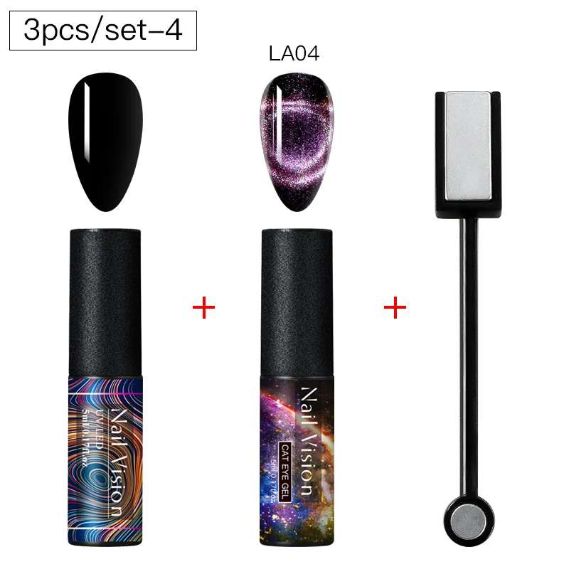 HHZH08033 Nail Vision 9D Galaxy Cat Eye Nail Gel Chameleon Magnetic Soak Off UV Nail Varnish 5D/7D 5ml Semi Permanent Manicure Gel Lacquer - Цвет: HHZH08033
