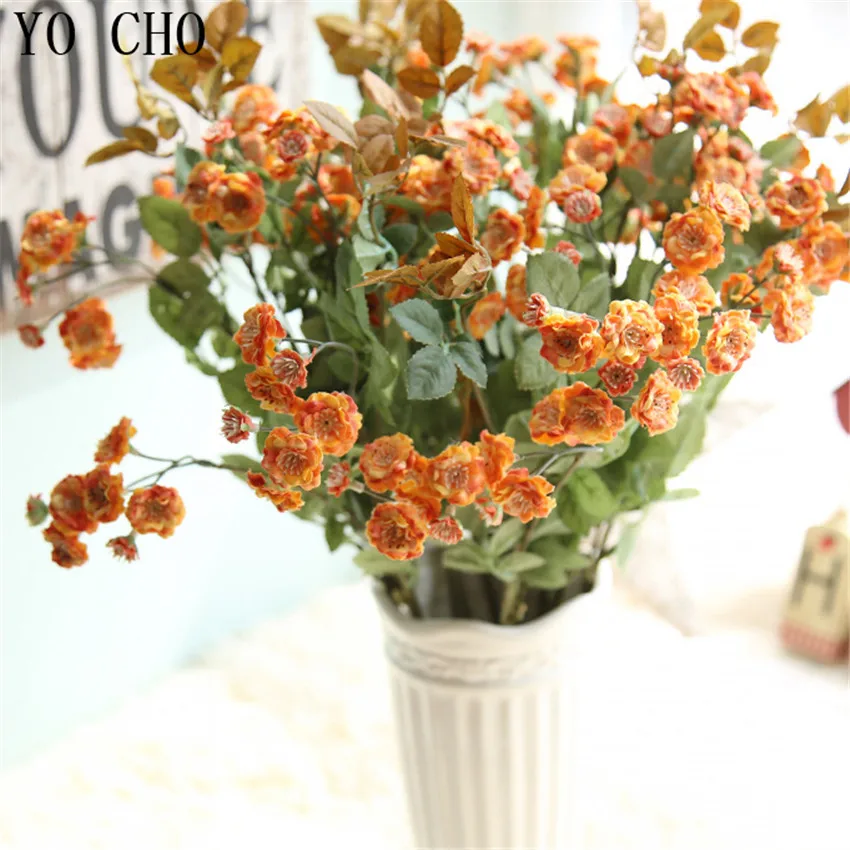 Йо Чо 52 см длинные искусственные лиловые ветки цветок свадебное украшение дома