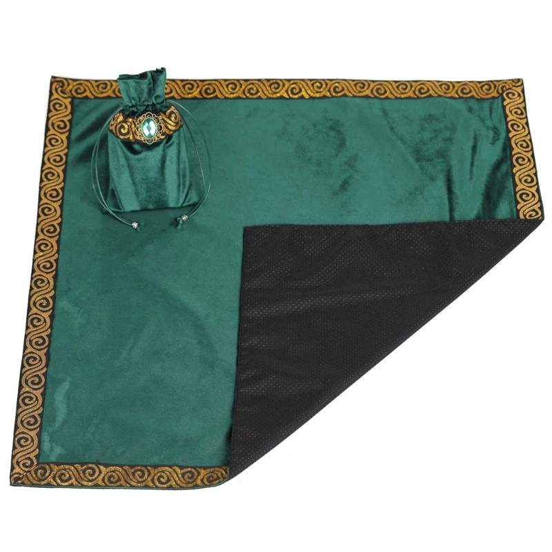 

Board Game Pad Astrolabe Witch Divination Pendulum Divination Tablecloth Props Board Game Square Velvet Card Mat N58B