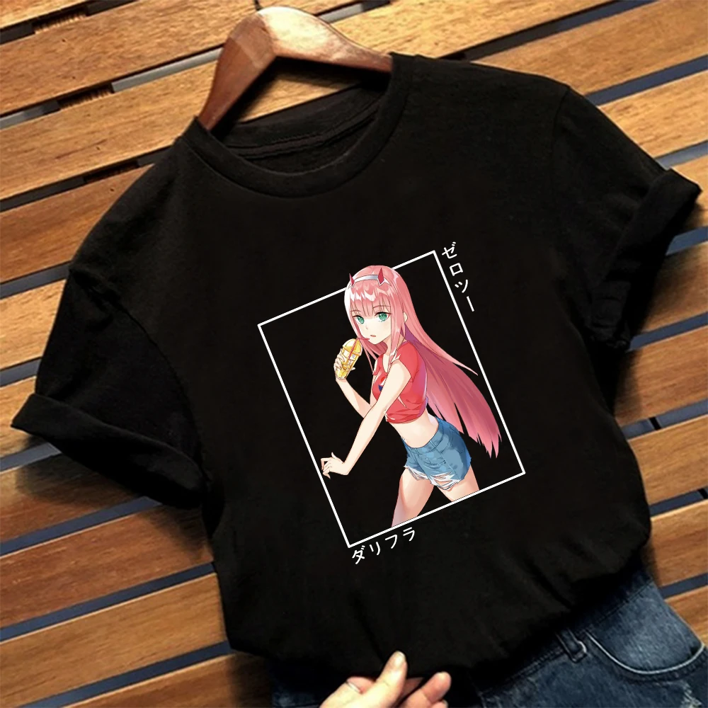 Женская футболка с круглым вырезом в стиле аниме Харадзюку | одежда