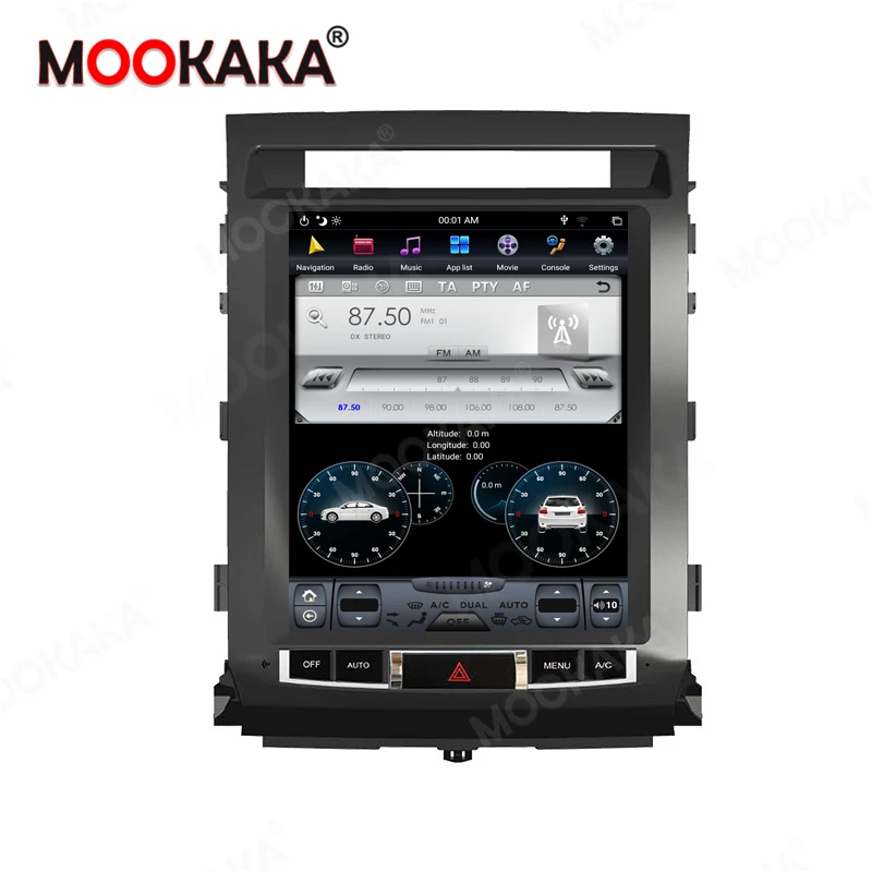 

Android 9 64GB Tesla Style Car GPS Navigation Radio For Toyota Land Cruiser LC200 2008-2015 Auto Stereo Player Head Unit Carplay