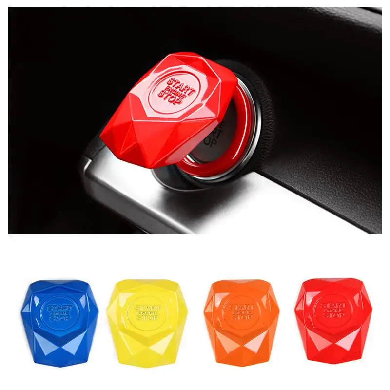 Кнопка запуска и остановки двигателя автомобиля крышка кольца зажигания кнопка