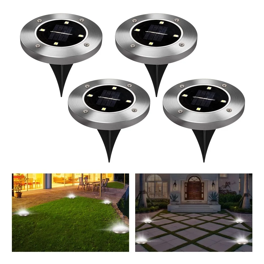 

Ground Lamp Outdoor Waterproof LED Solar Light Glass Global Lawn Lamp Christmas Decoration Solar Lights Garden Courtyard Road