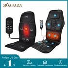 Электрический массаж всего тела с подогревом для автомобильного кресла, офисного кресла, обезболивающий, для поясницы и шеи, мощные двигатели, вибростимуляция