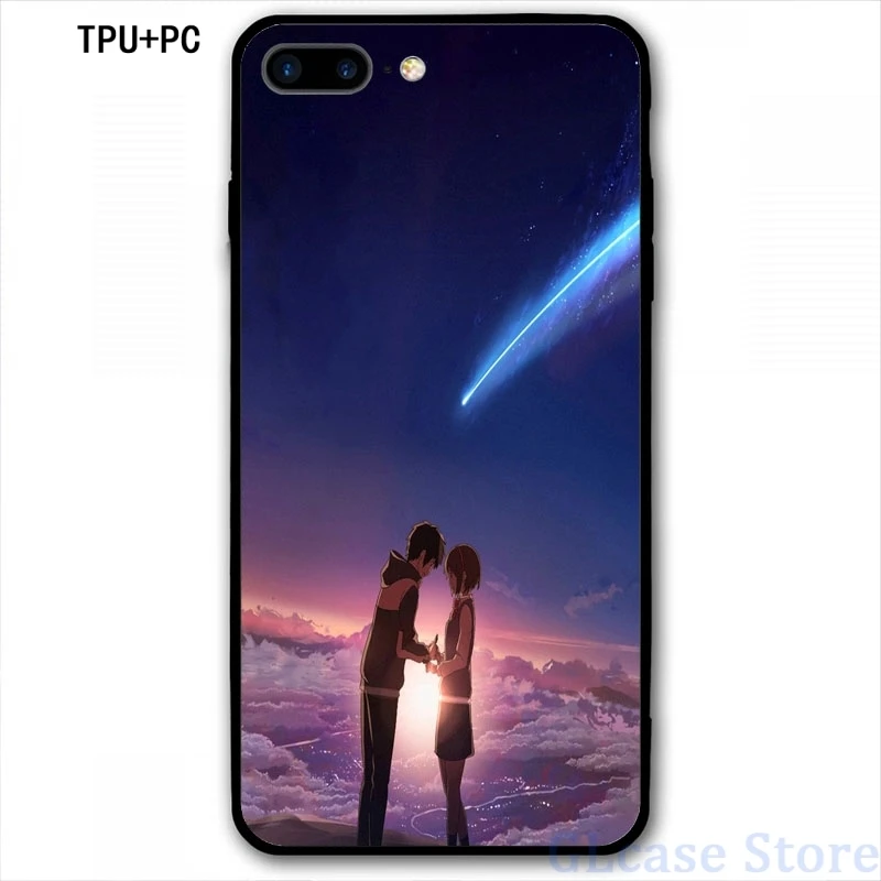 Чехол для телефона Kimi no na wa (Ваше имя)(2) iPhone 12 Pro 11 X XR XS Max 8 7 6 6s Plus 5s Мягкий стеклянный