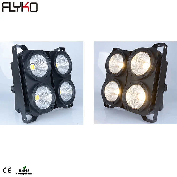 Мощный 4*100 Вт COB светодиодный светильник для аудитории s теплый и белый DMX 4 глаза 100