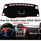 Taijs, коврик для приборной панели с правым рулем из полиэстера, с защитой от УФ излучения, коврик для приборной панели для Suzuki Liana 2010, 2011, 2012, 2013, с часами