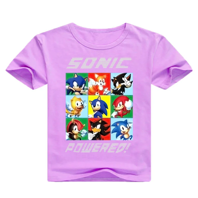 

2-16Y Children T-shirt Mobile Game Sonic The Hedgehog T Shirt Boys Tshirt Toddler Girls Tops Tees 2020 Kids Short Sleeve Clothes
