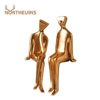 northeuins golden figure figurines resin home decortion accessories christmas decor desk art statues modern interior sculpture