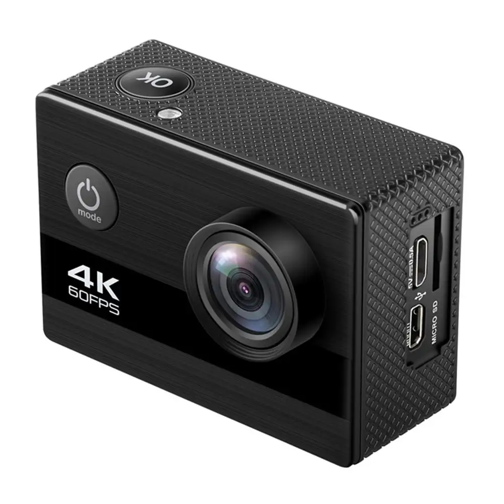4K Ультра HD экшн-Камера Wi-Fi HD спортивные Камера широкоугольный объектив с фокусным расстоянием 4 K/60fps видео 2400W пикселей 2-дюймовый ЖК-дисплей 100FT Водонепроницаемый Камера