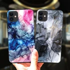 Модный мягкий чехол для телефона с мраморным рисунком для iPhone 11, 12 Pro, XS, Max, 6, 6S, 8, 7 Plus, X, XR,  SE 2020, 12Mini, силиконовый черный чехол
