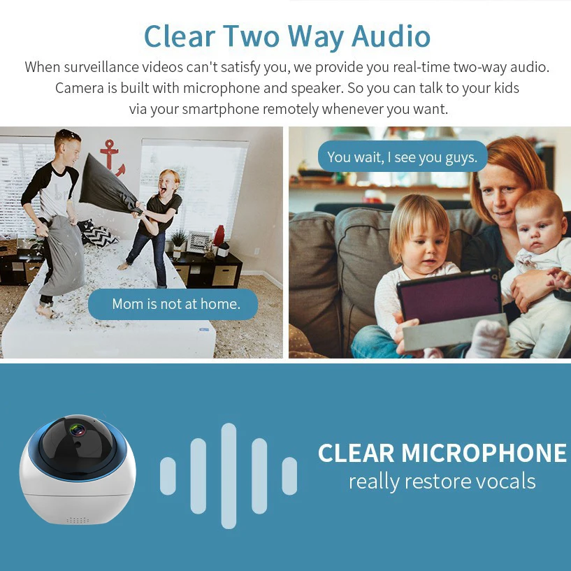 IP-камера Tuya Smart Life 1080P 2 МП беспроводная Wi-Fi голосовой помощник Alexa - купить по