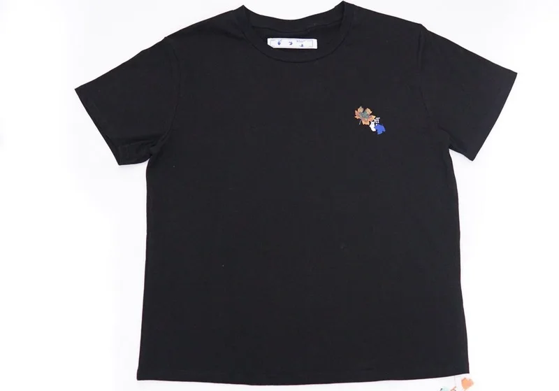 

2021 summer new fashion brand leaf arrow print large men's and women's short sleeves