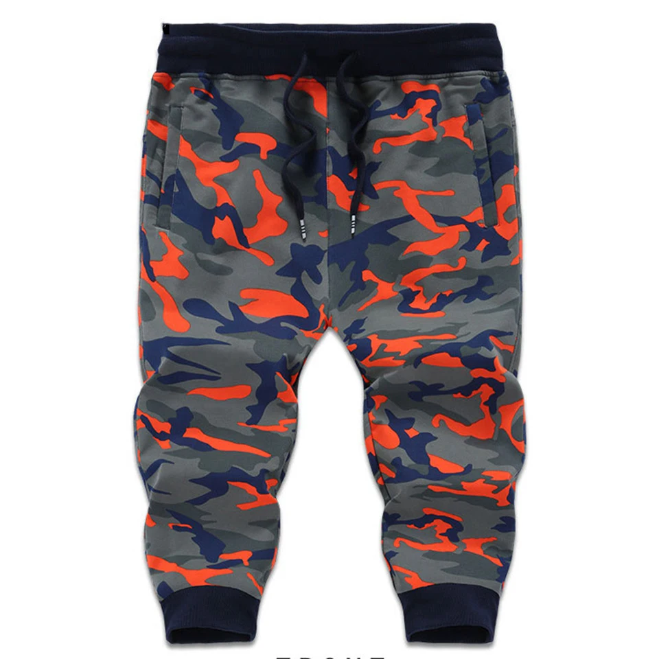 

Camouflage Big Size L-8XL Knee Length Man Short Pants Cotton Male Pockets Elastic String Waist Military White Casual Men Shorts