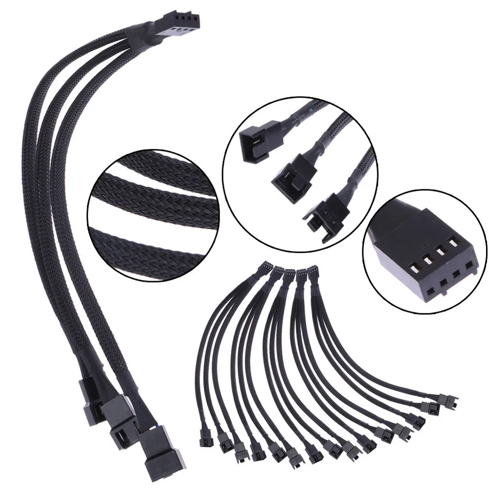 Новое поступление кабель-расширитель PWM 4pin до 3 x 4pin/3pin кабель-разветвитель